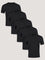 All Black Performance Cool Crew 5-Pack